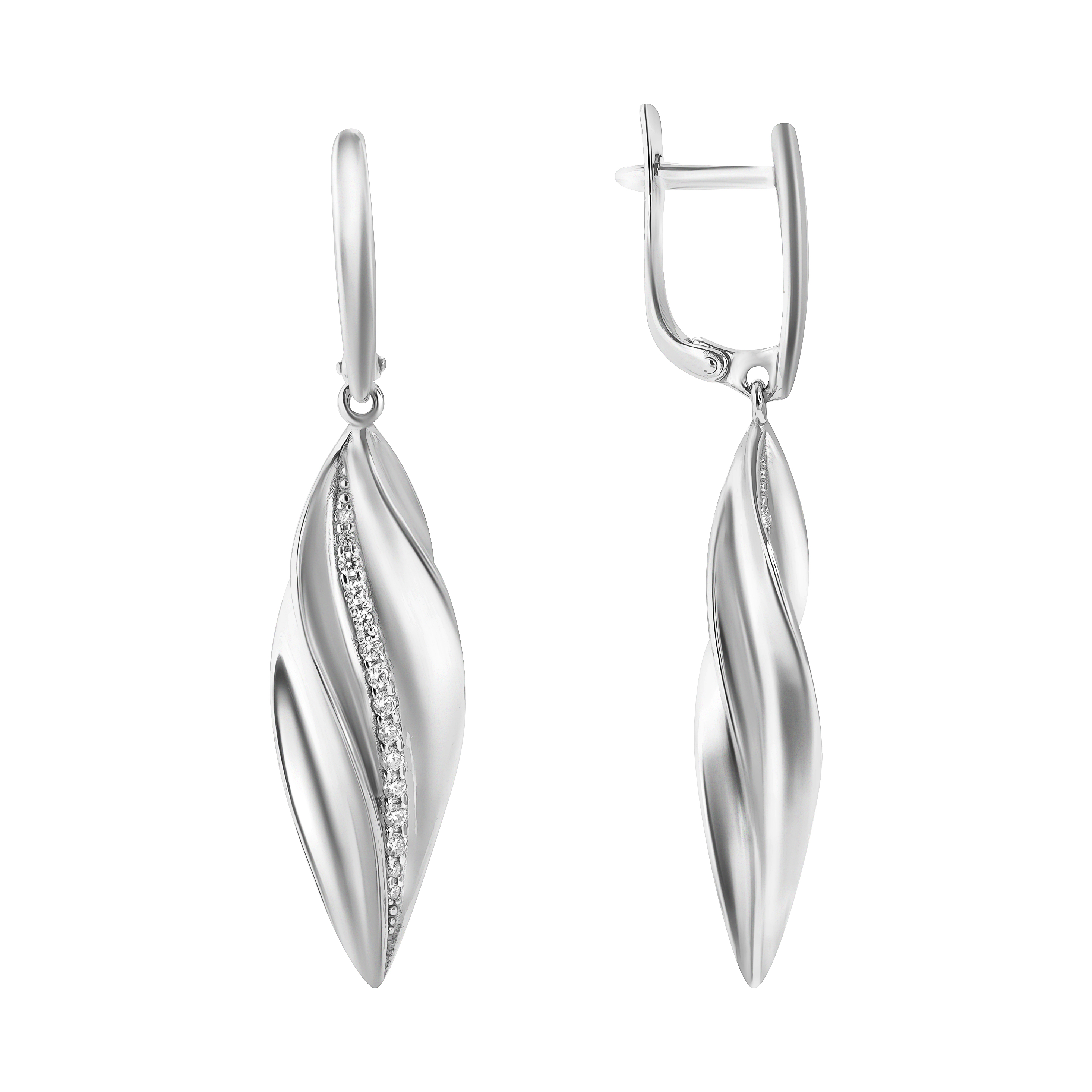 

Серьги из серебра с фианитом ЯХОНТ Ювелирный 2698582, 2698582