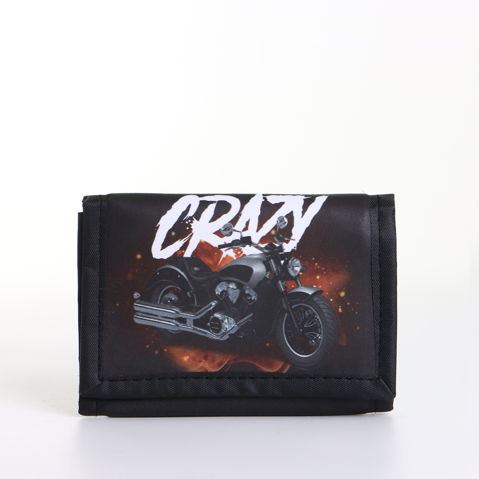 

Кошелёк Выбражулька на липучке, цвет чёрный, Черный, crazy