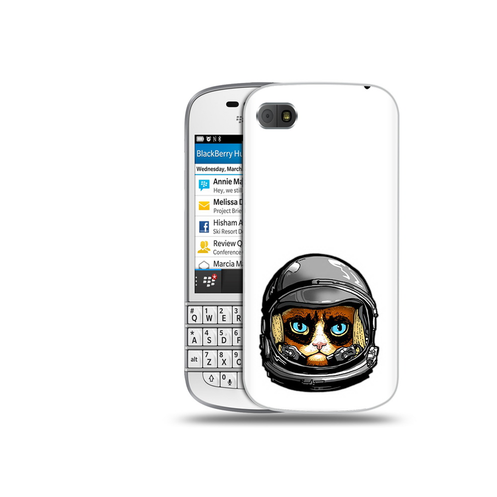 

Чехол MyPads Tocco для BlackBerry Q10 кот космонавт, Прозрачный, Tocco