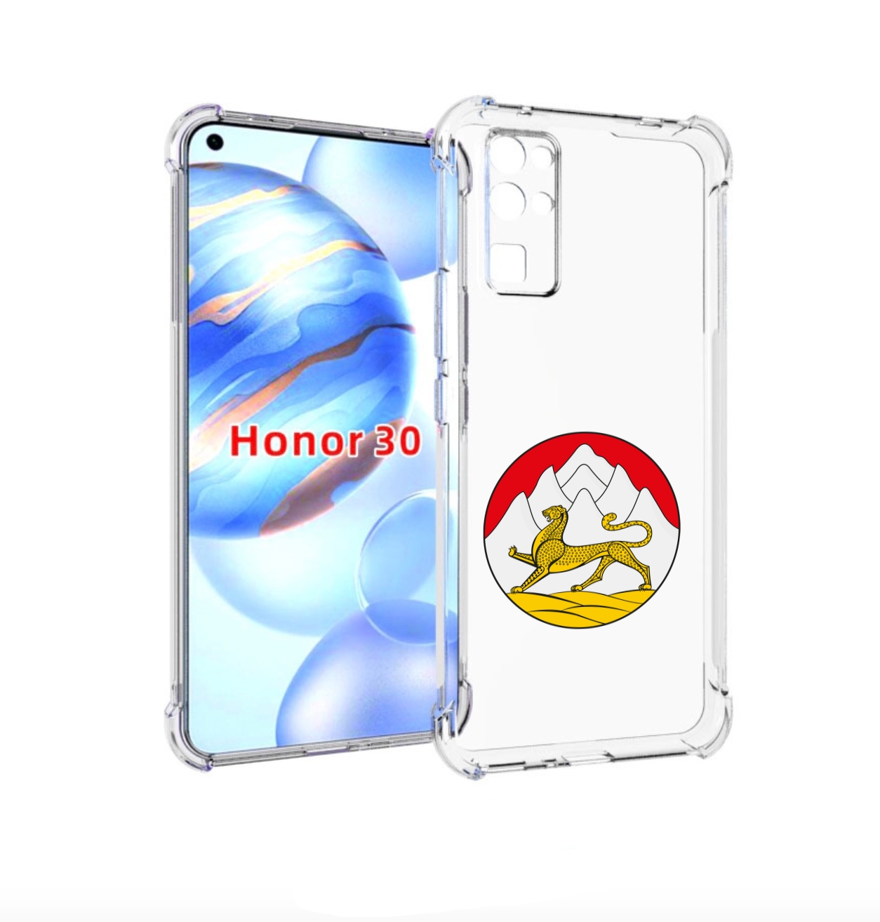 

Чехол бампер MyPads герб-южнои-осетии для Honor 30 (BMH-AN10) п, Прозрачный, Tocco