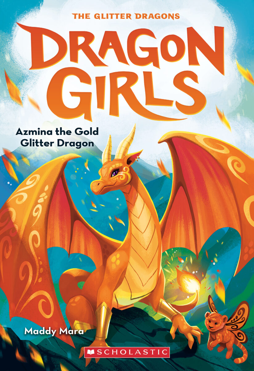 

Azmina the Gold Glitter Dragon