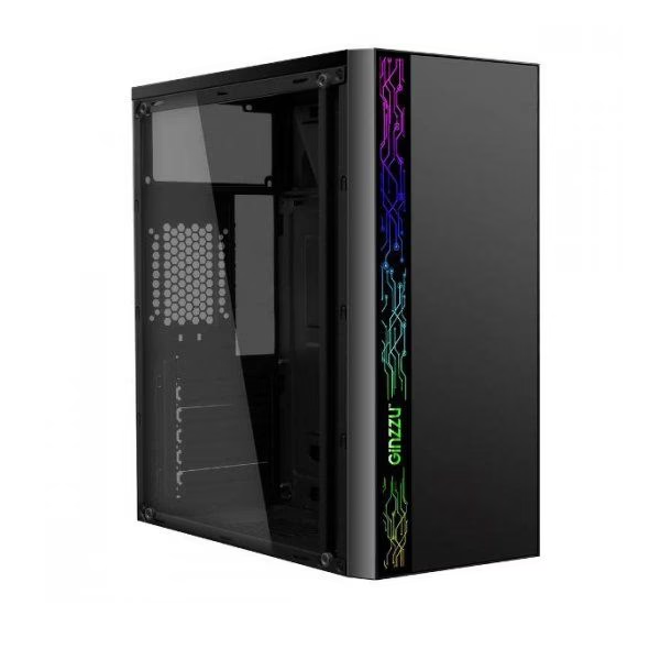 

Корпус компьютерный Ginzzu A370 RGB Window черный, A370 RGB Window