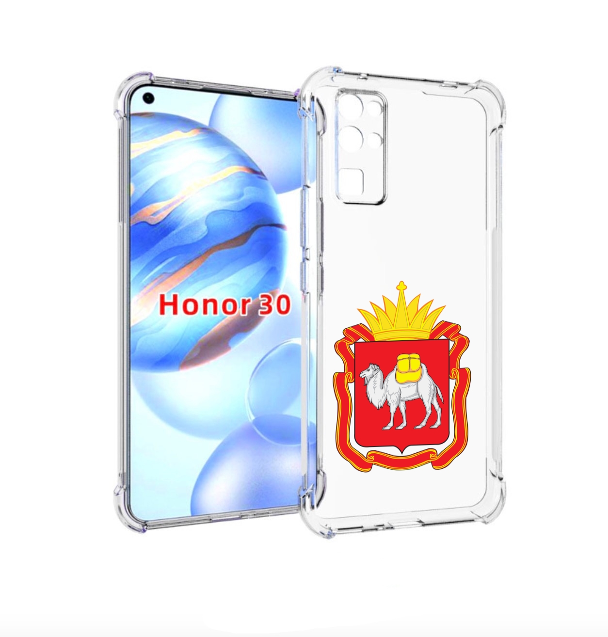 

Чехол бампер MyPads герб-челябинская-область для Honor 30 (BMH-A, Прозрачный, Tocco