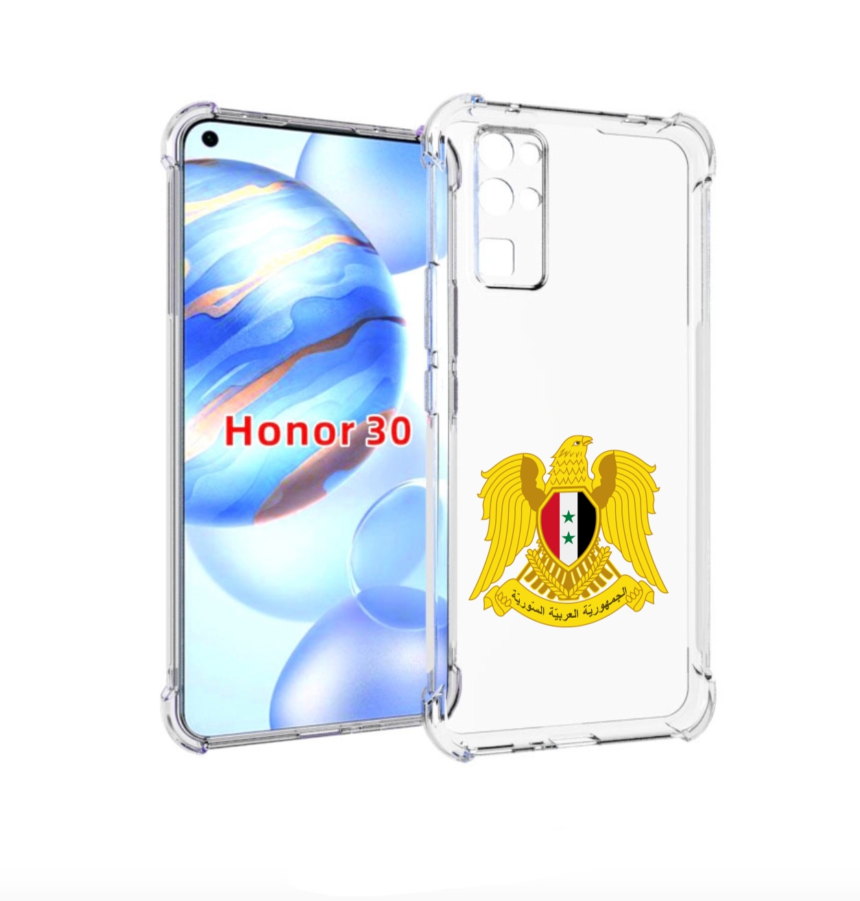 

Чехол бампер MyPads герб-сирии для Honor 30 (BMH-AN10) противоуд, Прозрачный, Tocco
