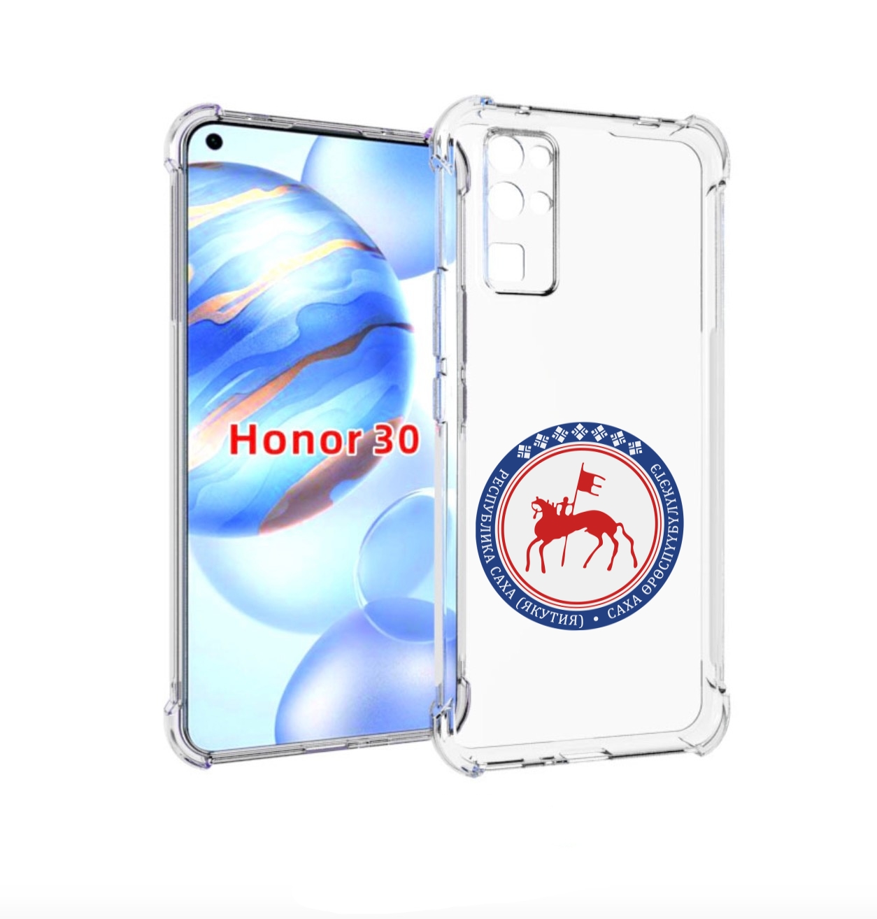 

Чехол бампер MyPads герб-саха-якутия для Honor 30 (BMH-AN10) про, Прозрачный, Tocco