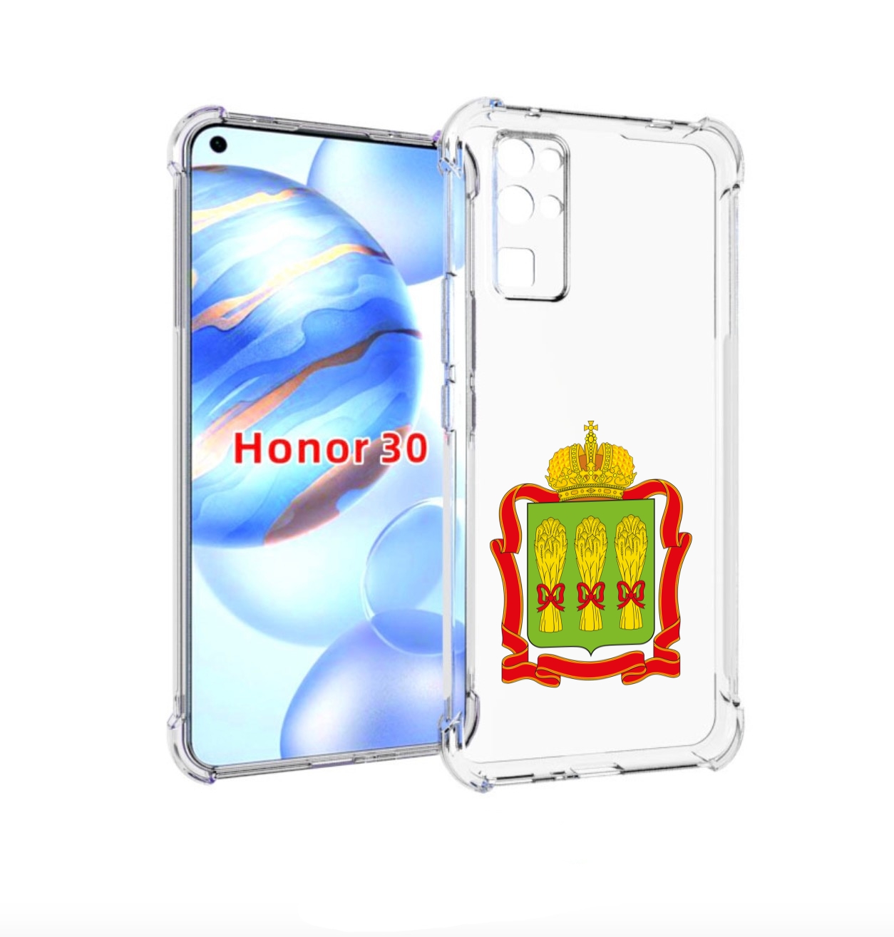 

Чехол бампер MyPads герб-пензенская-область для Honor 30 (BMH-AN, Прозрачный, Tocco