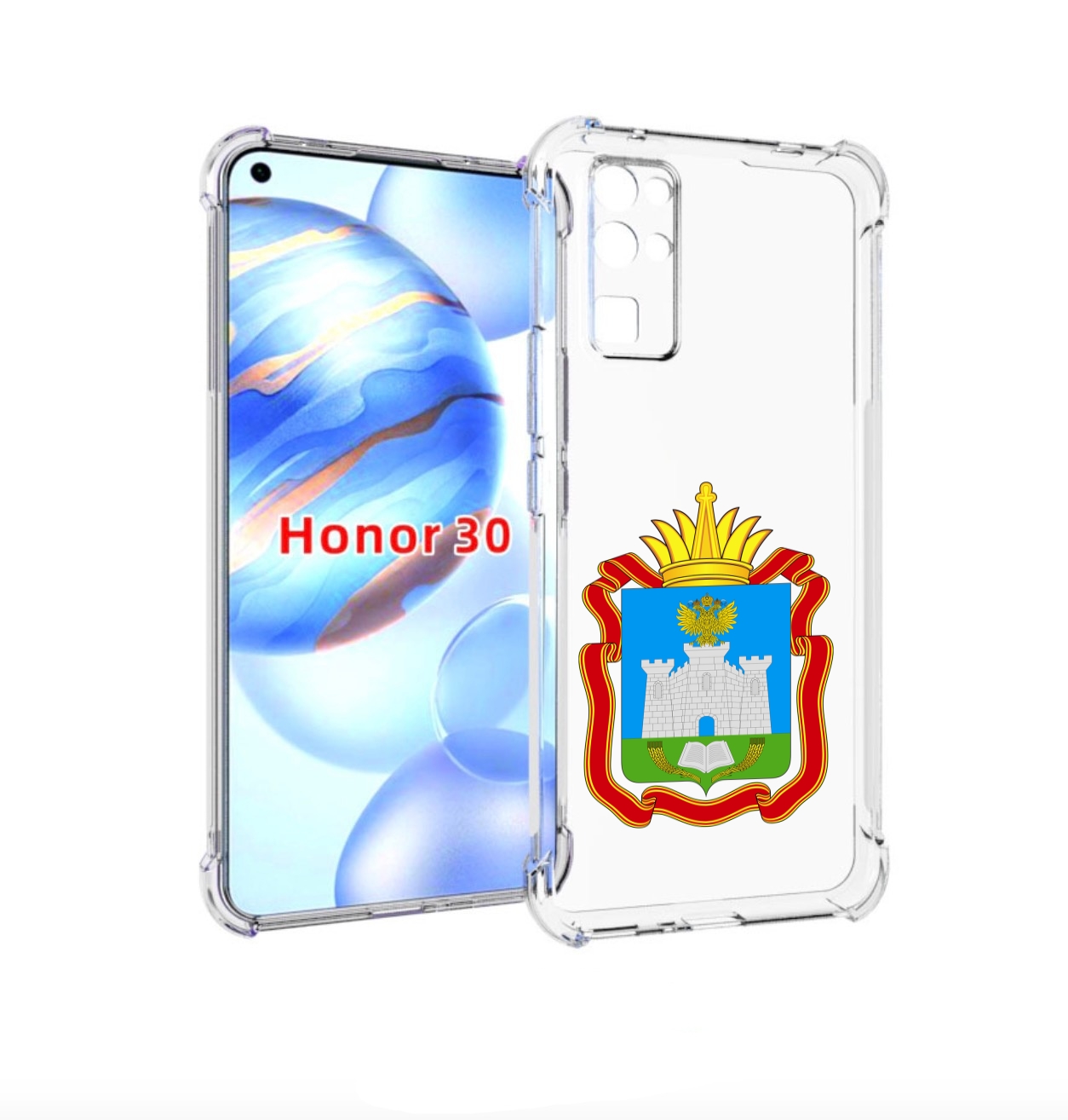 

Чехол бампер MyPads герб-орловская-область для Honor 30 (BMH-AN1, Прозрачный, Tocco