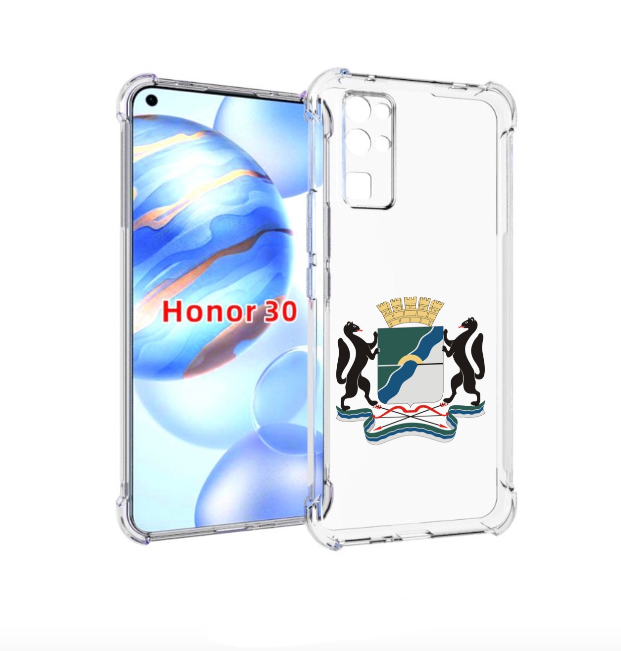 

Чехол бампер MyPads герб-новосибирская-область для Honor 30 (BMH, Прозрачный, Tocco
