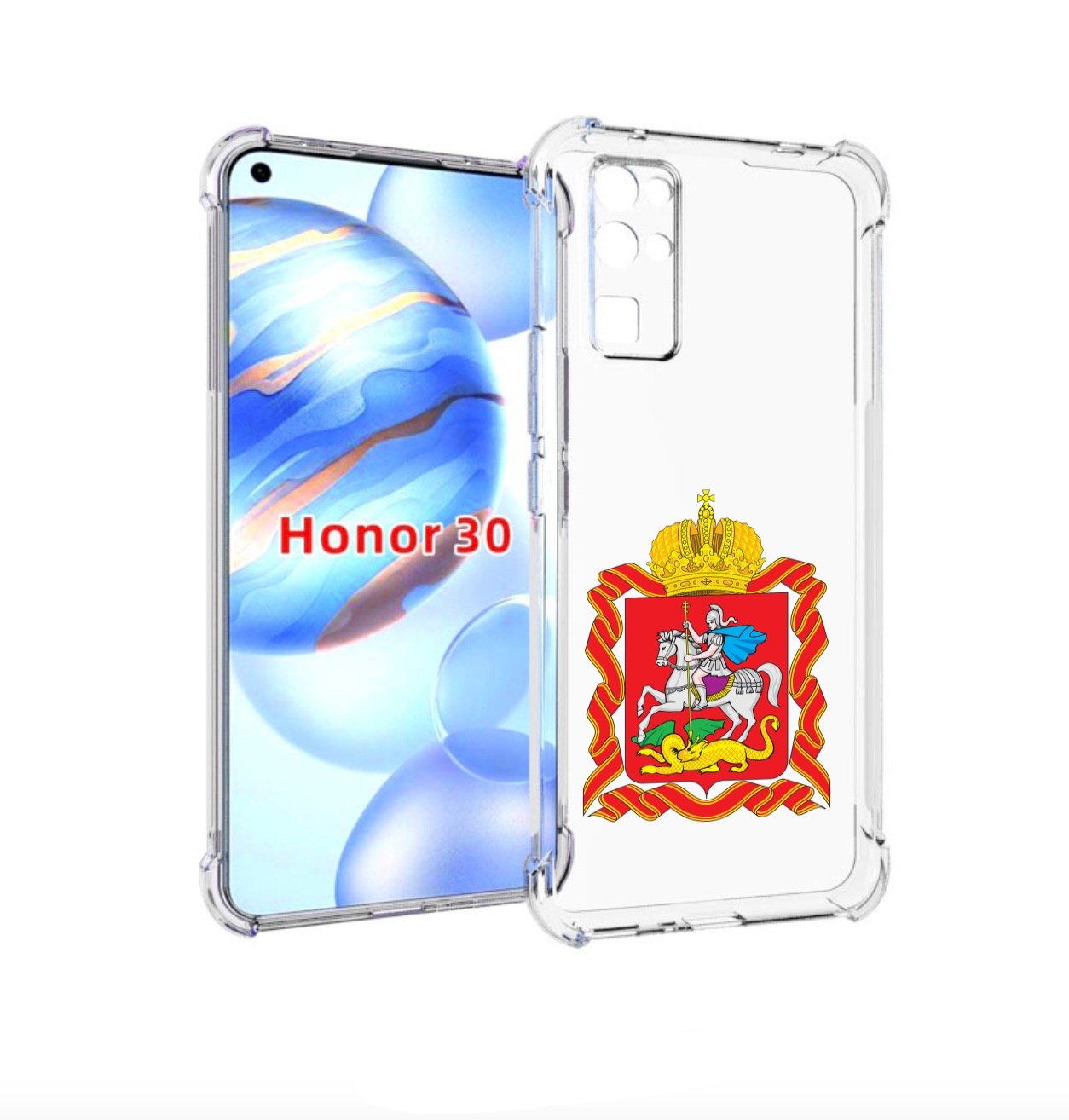 

Чехол бампер MyPads герб-московская-область для Honor 30 (BMH-AN, Прозрачный, Tocco