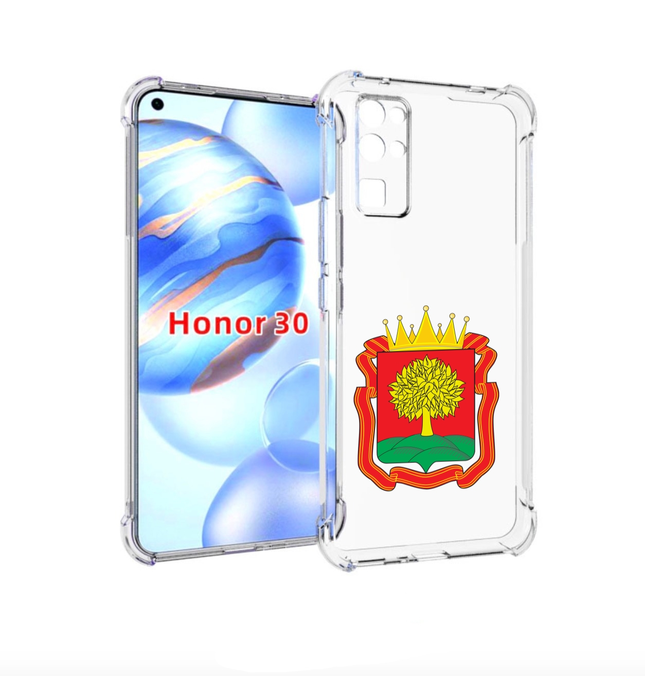

Чехол бампер MyPads герб-липецкая-область для Honor 30 (BMH-AN10, Прозрачный, Tocco