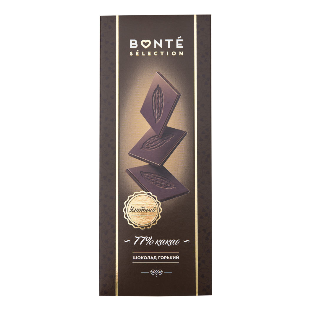 

Шоколад Bonte Sweets Горький 77% 90г