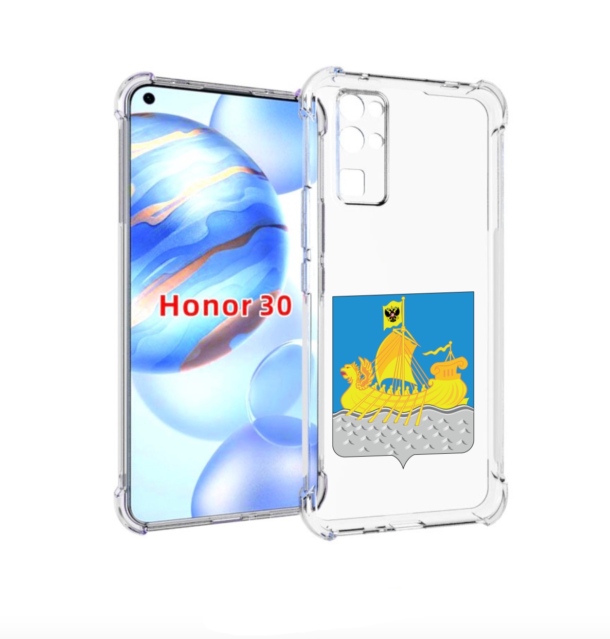 

Чехол бампер MyPads герб-косромская-область для Honor 30 (BMH-AN, Прозрачный, Tocco