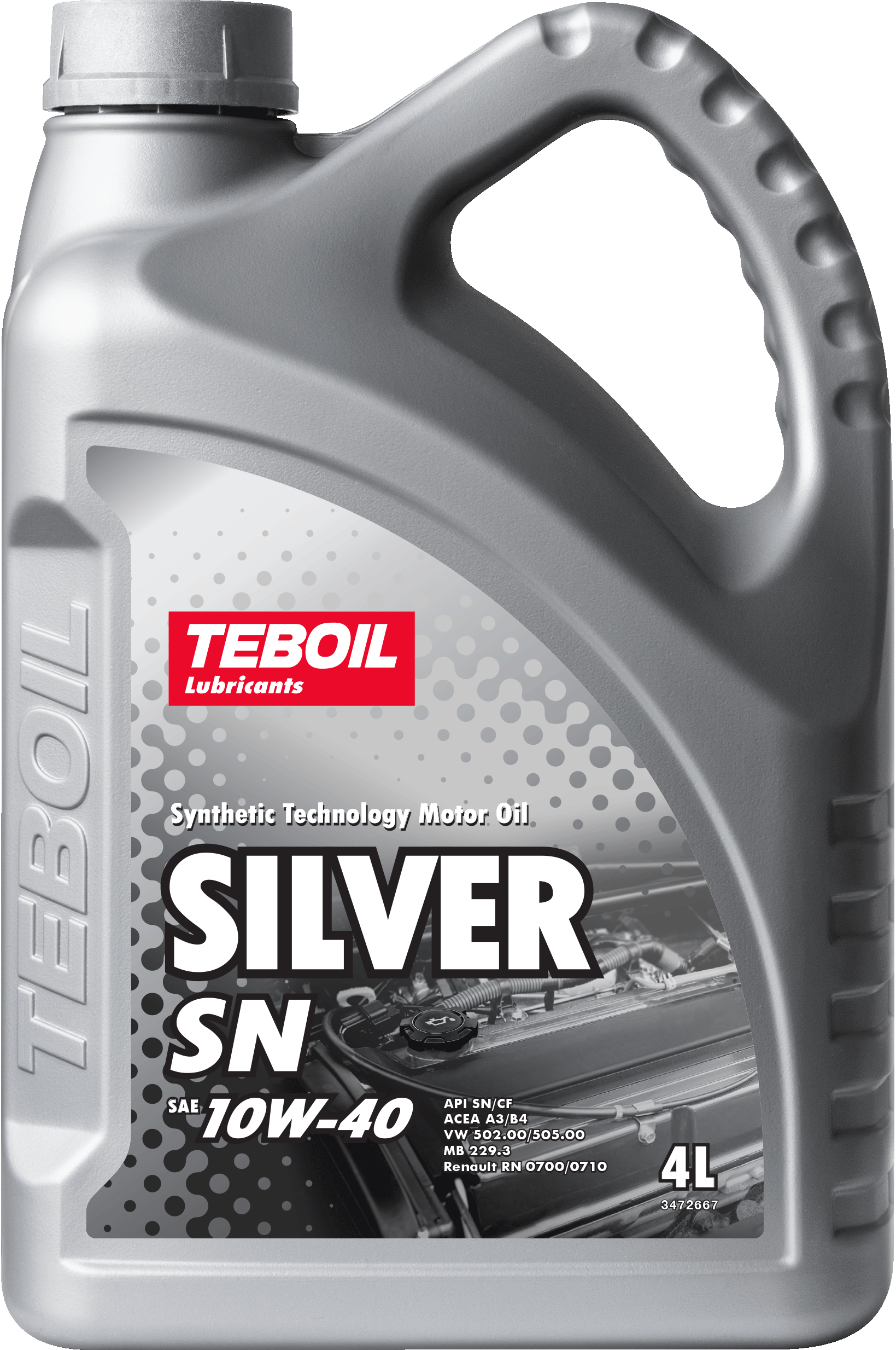 

Моторное масло Teboil полусинтетическое Silver SN 10W40 4л