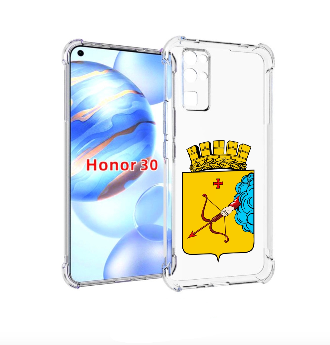 

Чехол бампер MyPads герб-кировская-область для Honor 30 (BMH-AN1, Прозрачный, Tocco