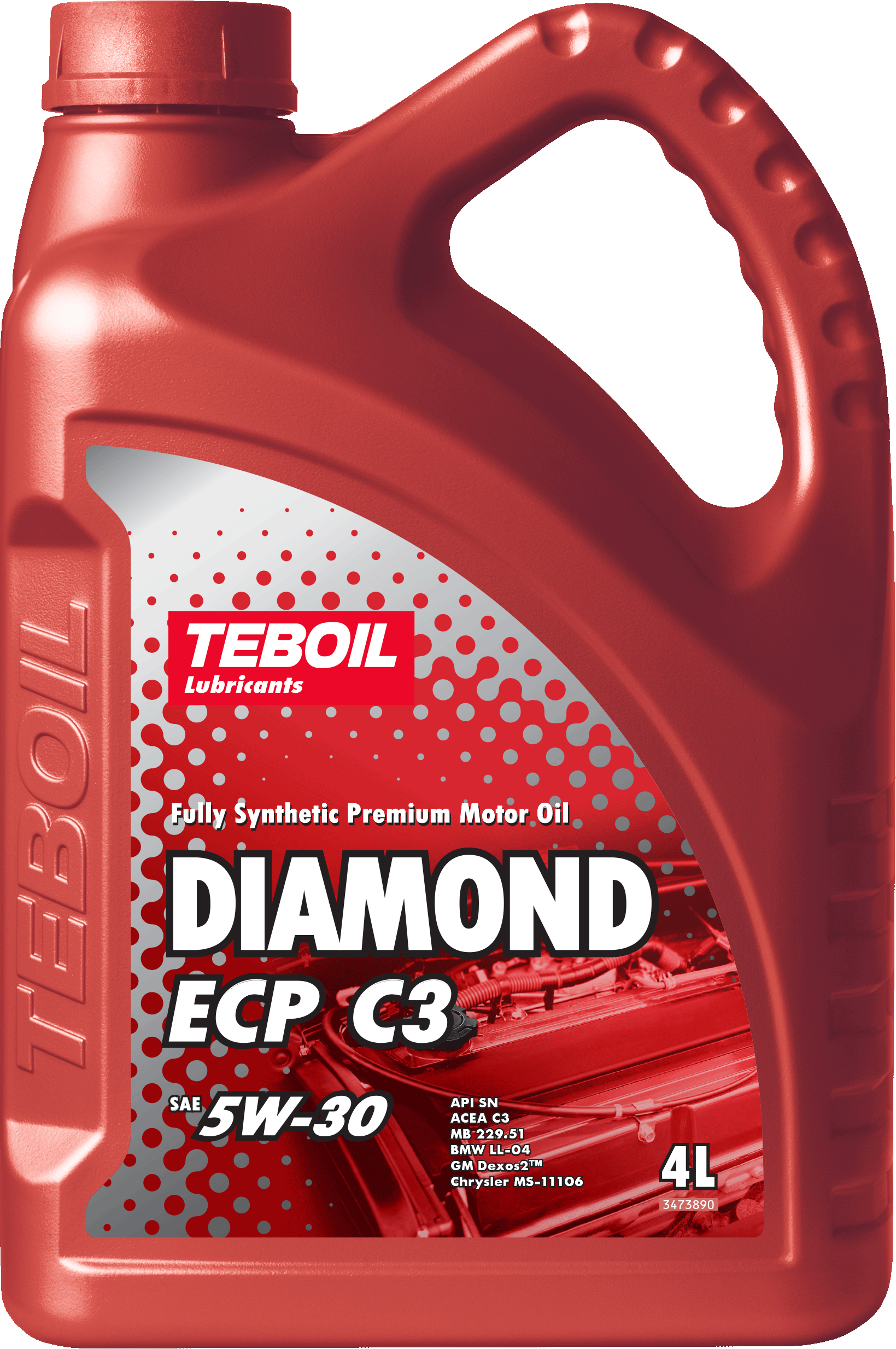 

Моторное масло Teboil синтетическое Diamond ECP C3 5W30 4л