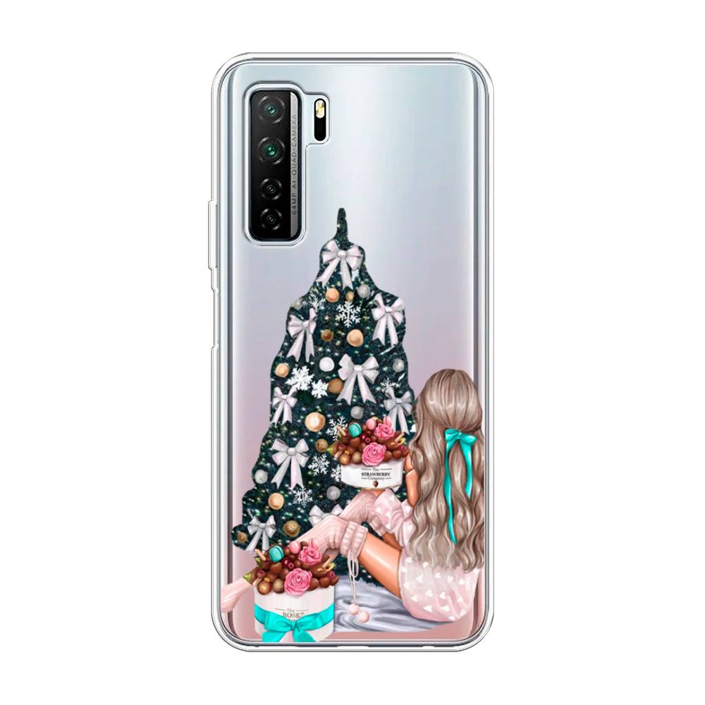 

Чехол на Huawei Nova 7 SE "New Year", Зеленый;бежевый;голубой, 6102950-5