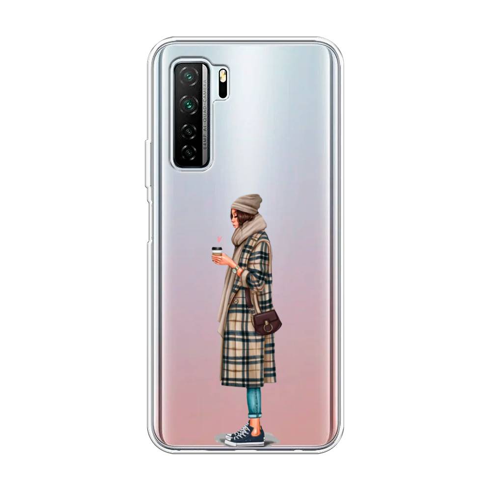 

Чехол на Huawei Nova 7 SE "Утренний кофе", Коричневый;бежевый, 6102950-6