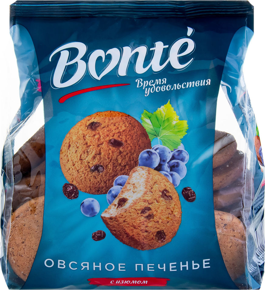 фото Печенье bonte bakery овсяное с изюмом 400г