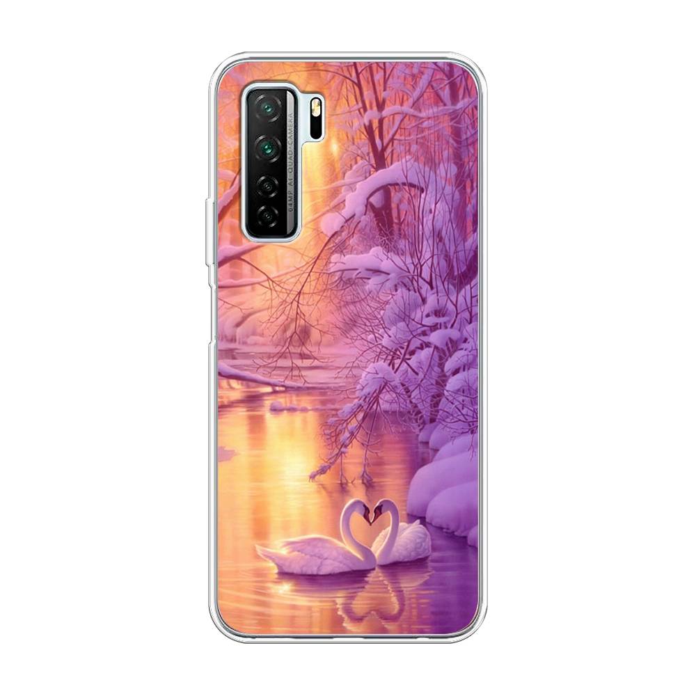 

Чехол на Huawei Nova 7 SE "Зима 1", Фиолетовый;желтый, 6102950-2