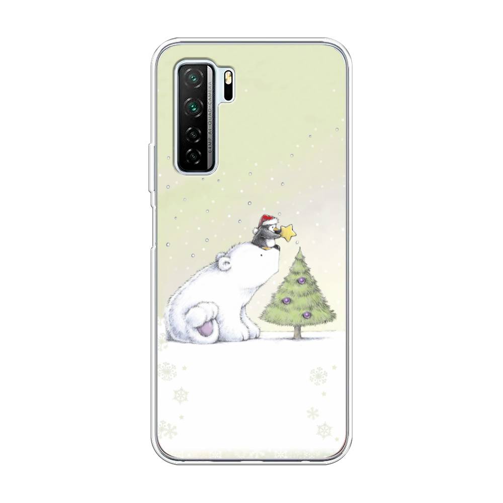 

Чехол на Huawei Nova 7 SE "Украшение елки", Белый;бежевый, 6102950-5