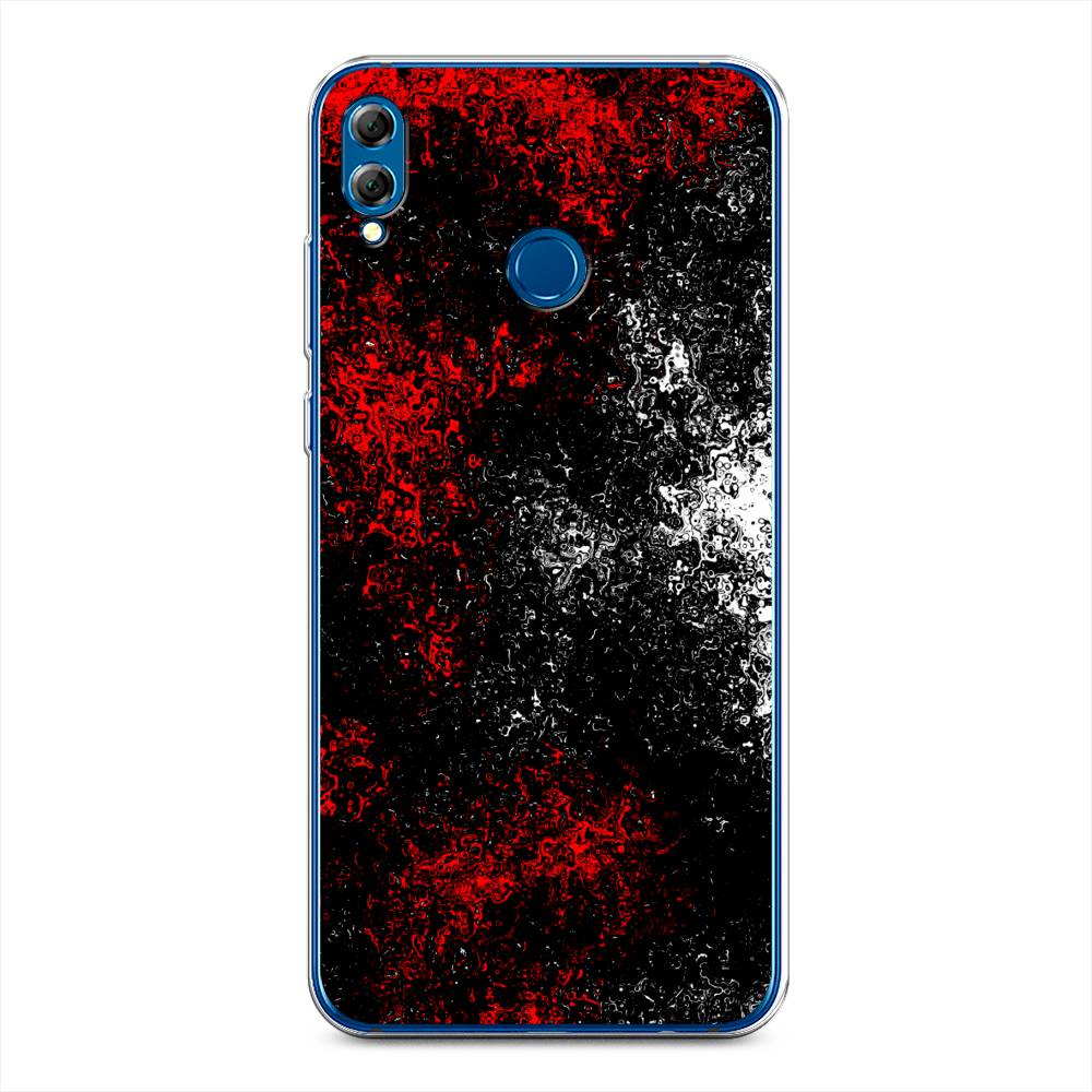 

Чехол для Honor 8X "Монотипия", Красный;черный;белый, 66750-3