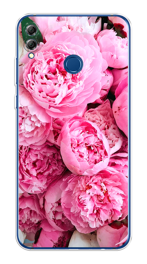 

Чехол на Honor 8X / Хонор 8Х "Розовые пионы", Бежевый;розовый, 66750-2