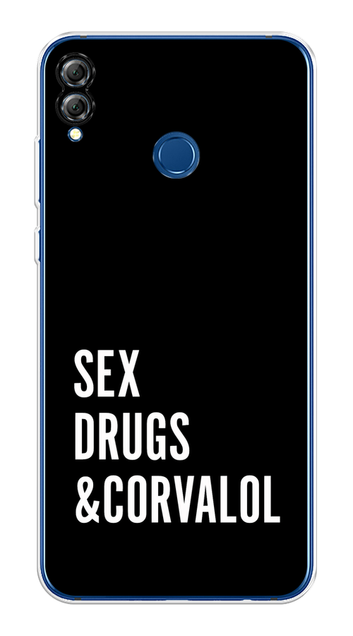 

Чехол на Honor 8X / Хонор 8Х "Corvalol", Черный;серый;белый, 66750-6