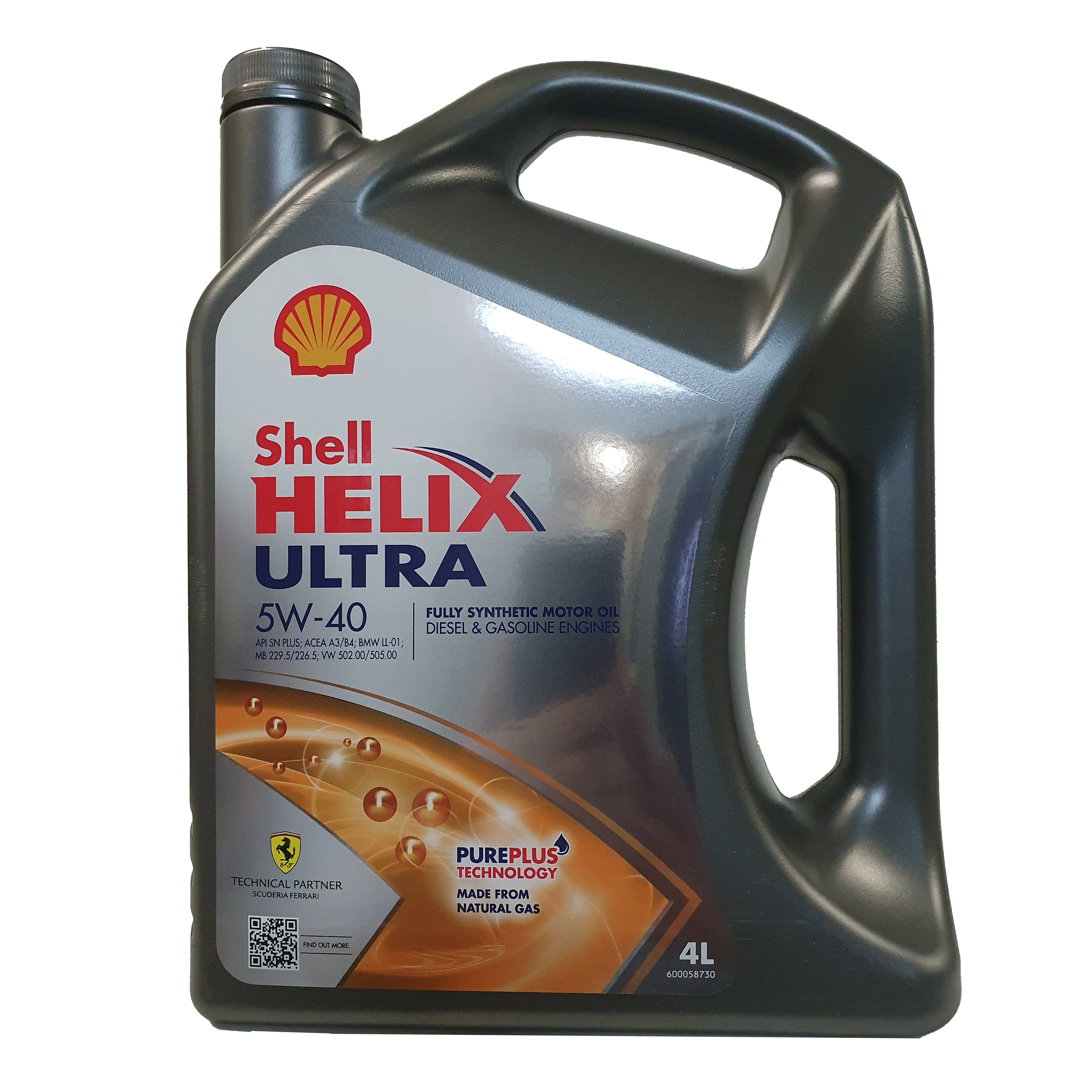 

Моторное масло Shell Helix Ultra 5W40 EU A3/B4 BMW LL-01 MB229.5 VW502.00/505.00 4л