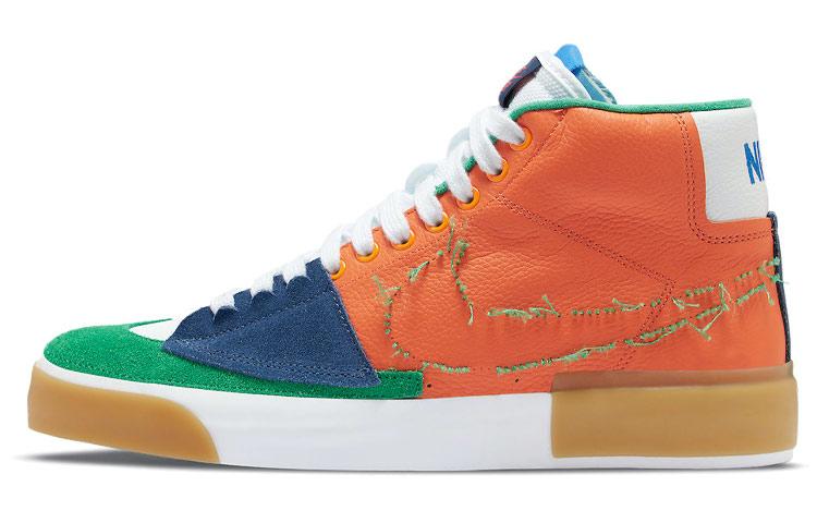 

Кеды унисекс Nike Blazer mid edge l safety orange оранжевые 37.5 EU, Оранжевый, Blazer mid edge l safety orange