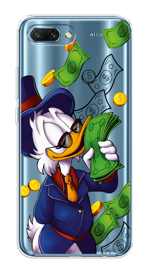 

Чехол на Honor 10 "Scrooge McDuck with Money", Синий;зеленый;белый, 65350-6