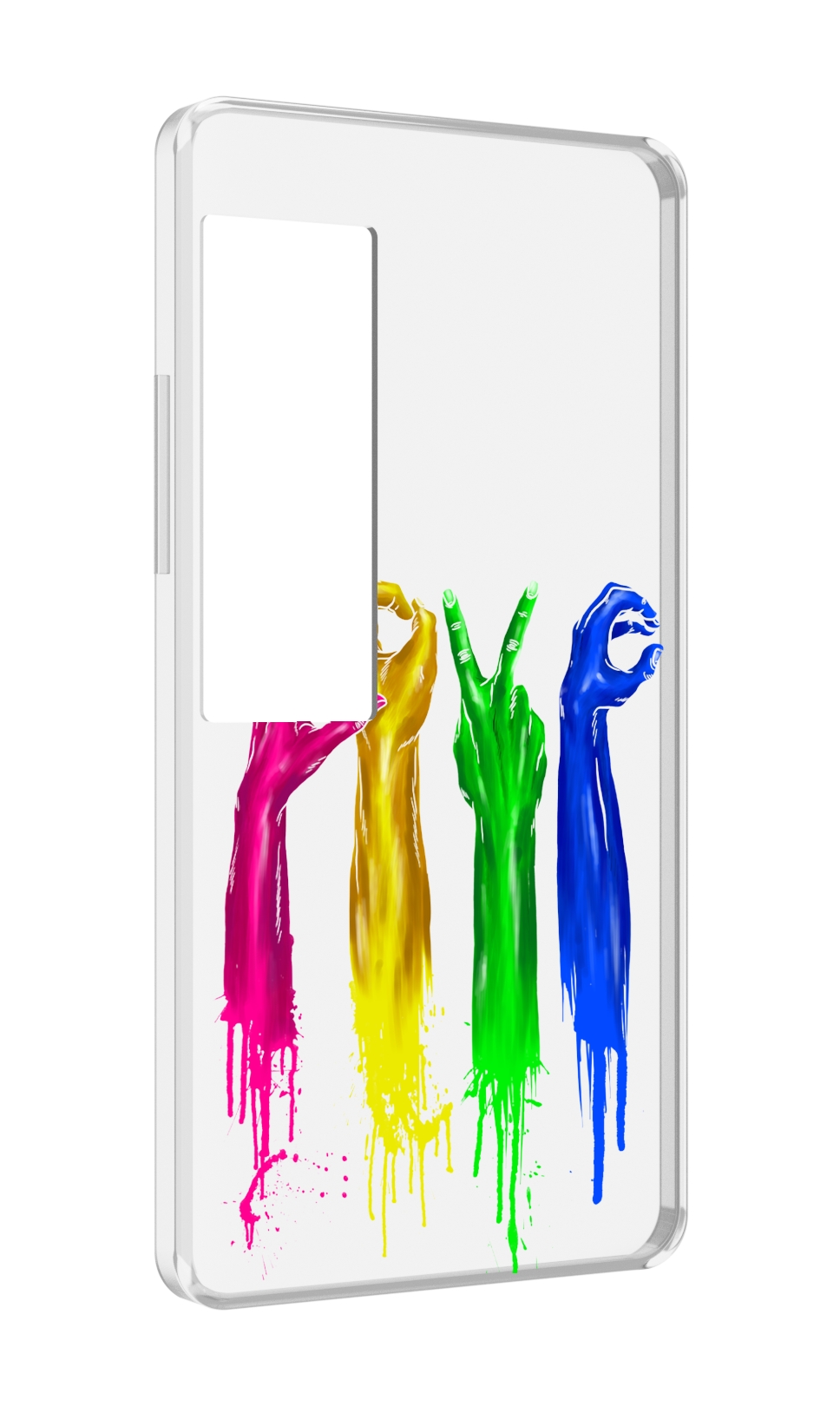 

Чехол MyPads яркие руки love для Meizu Pro 7 Plus, Прозрачный, Tocco
