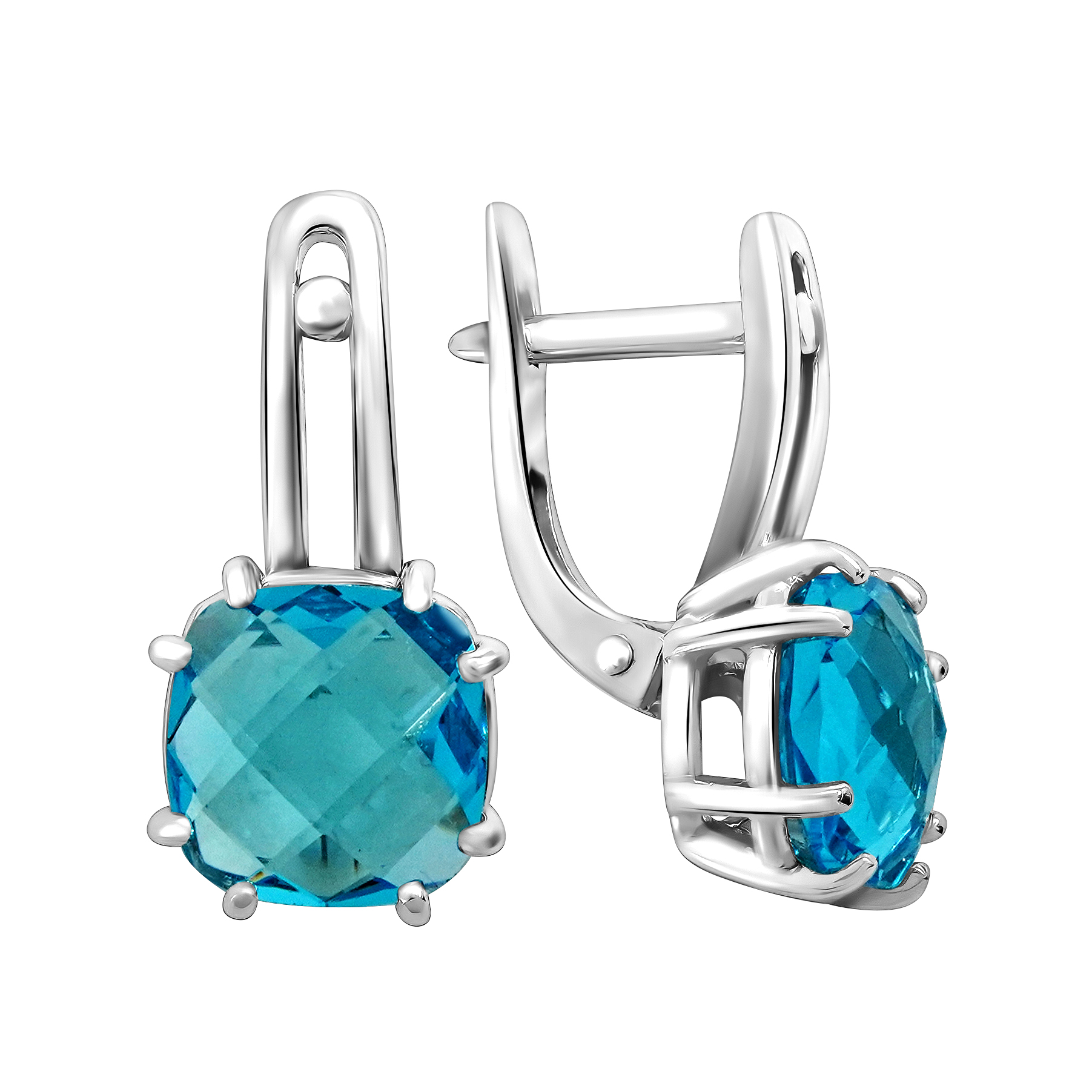 

Серьги из серебра ЯХОНТ Золотой 2727533, кристалл ювелирный, 2727533