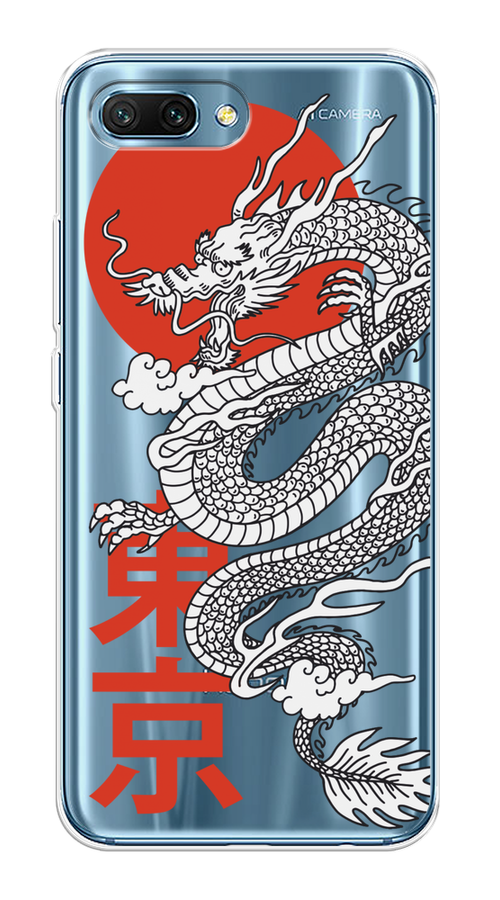 

Чехол на Honor 10 "Китайский дракон", Черный;красный;белый, 65350-1