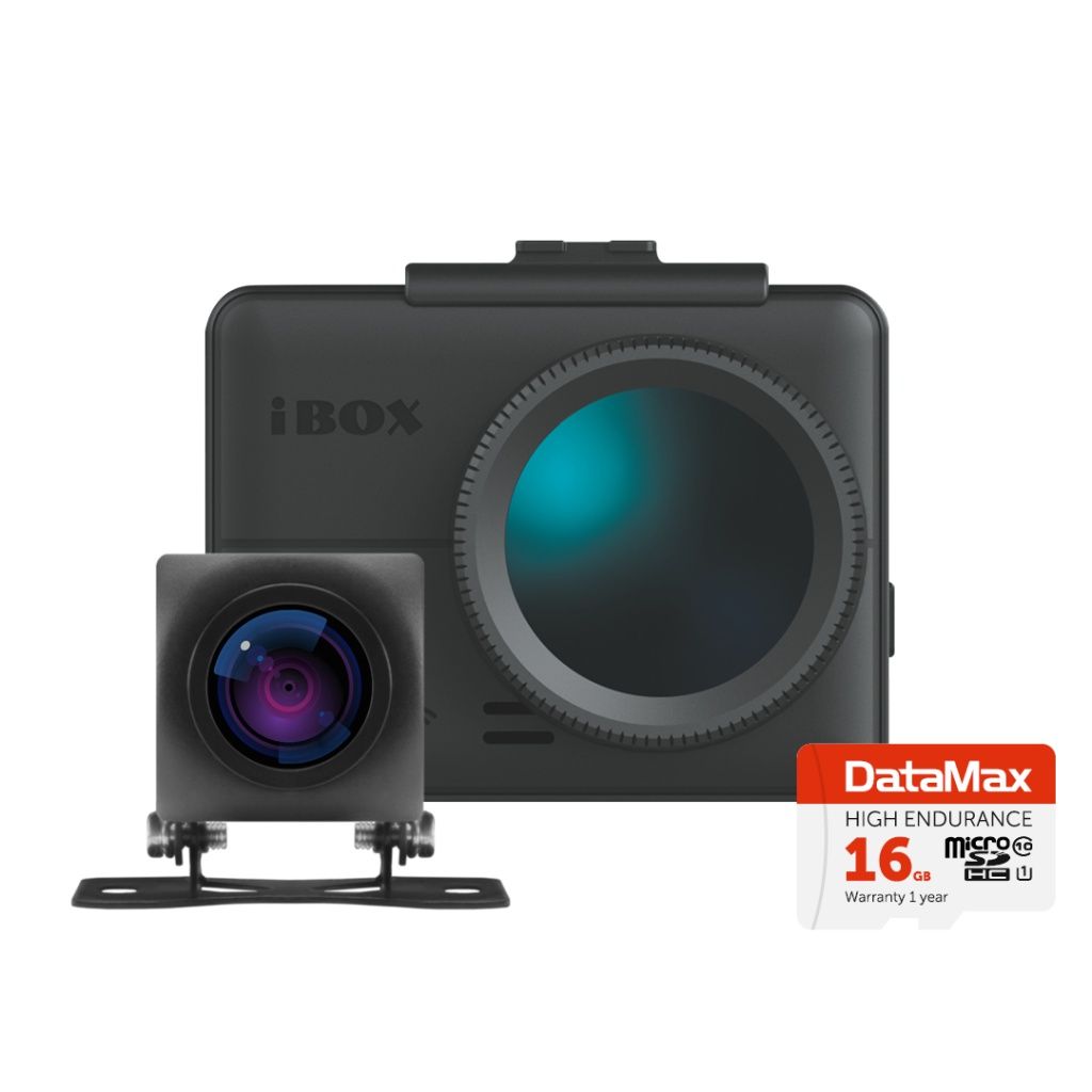 фото Видеорегистратор с gps/глонасс ibox galax wifi gps dual + камера зв rearcam d7