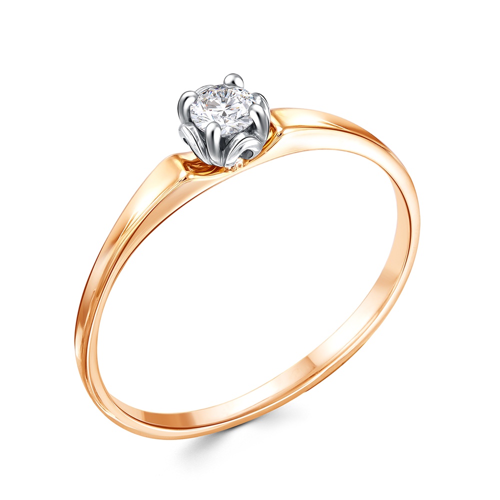 

Кольцо из золота р. , 585Gold 301012339, фианит, 301012339