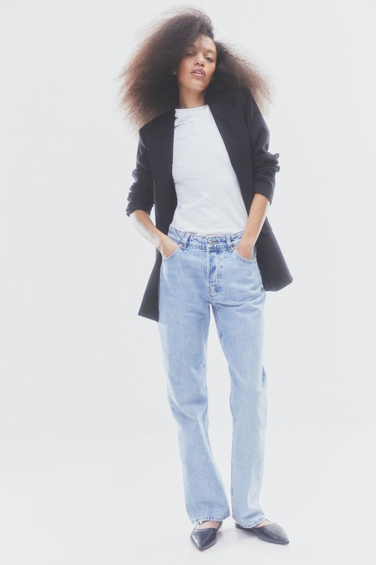 

Джинсы женские H&M 1136205001 синие 34 (доставка из-за рубежа), 1136205001