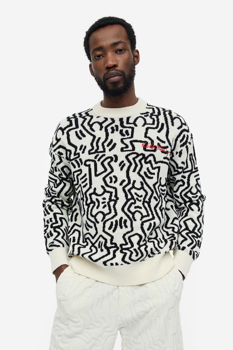 

Джемпер мужской H&M 1136201001 белый L (доставка из-за рубежа), 1136201001