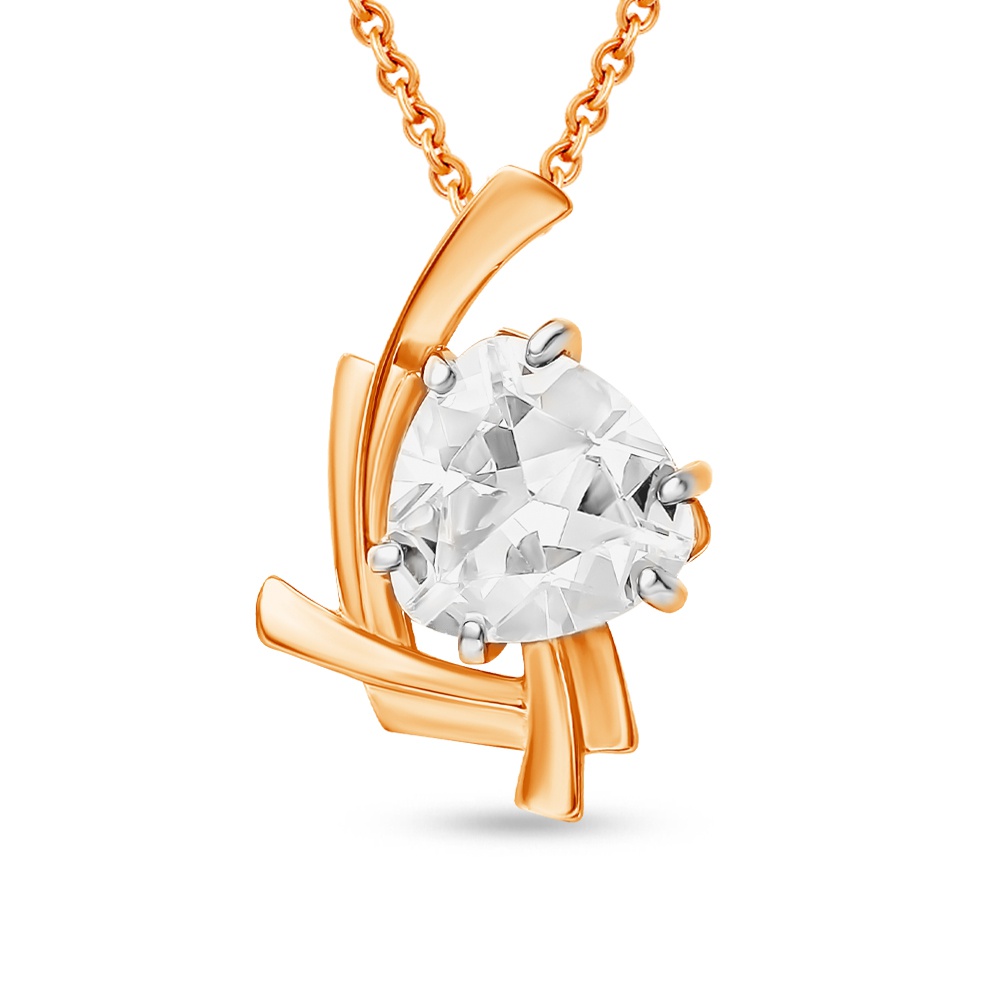 

Кулон из красного золота 585Gold 303003164, фианит, 303003164