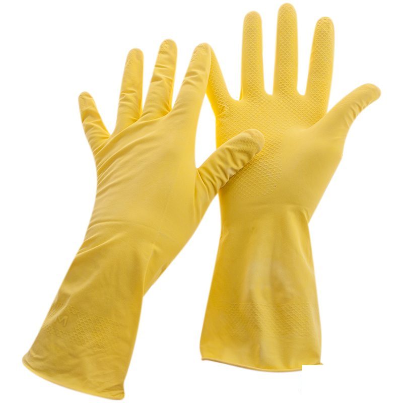 Перчатки резиновые OfficeClean, размер 10 (XL), желтые, 1 пара (248568 Н), 12 уп