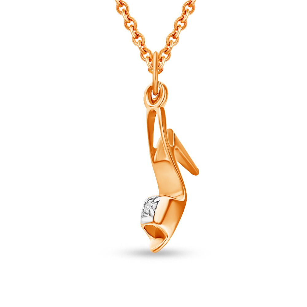 

Подвеска из красного золота 585Gold 303003195, фианит, 303003195