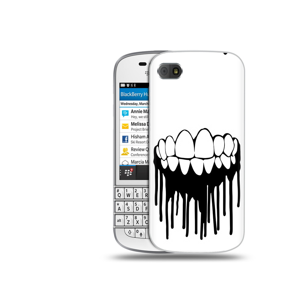 

Чехол MyPads Tocco для BlackBerry Q10 зубы, Прозрачный, Tocco