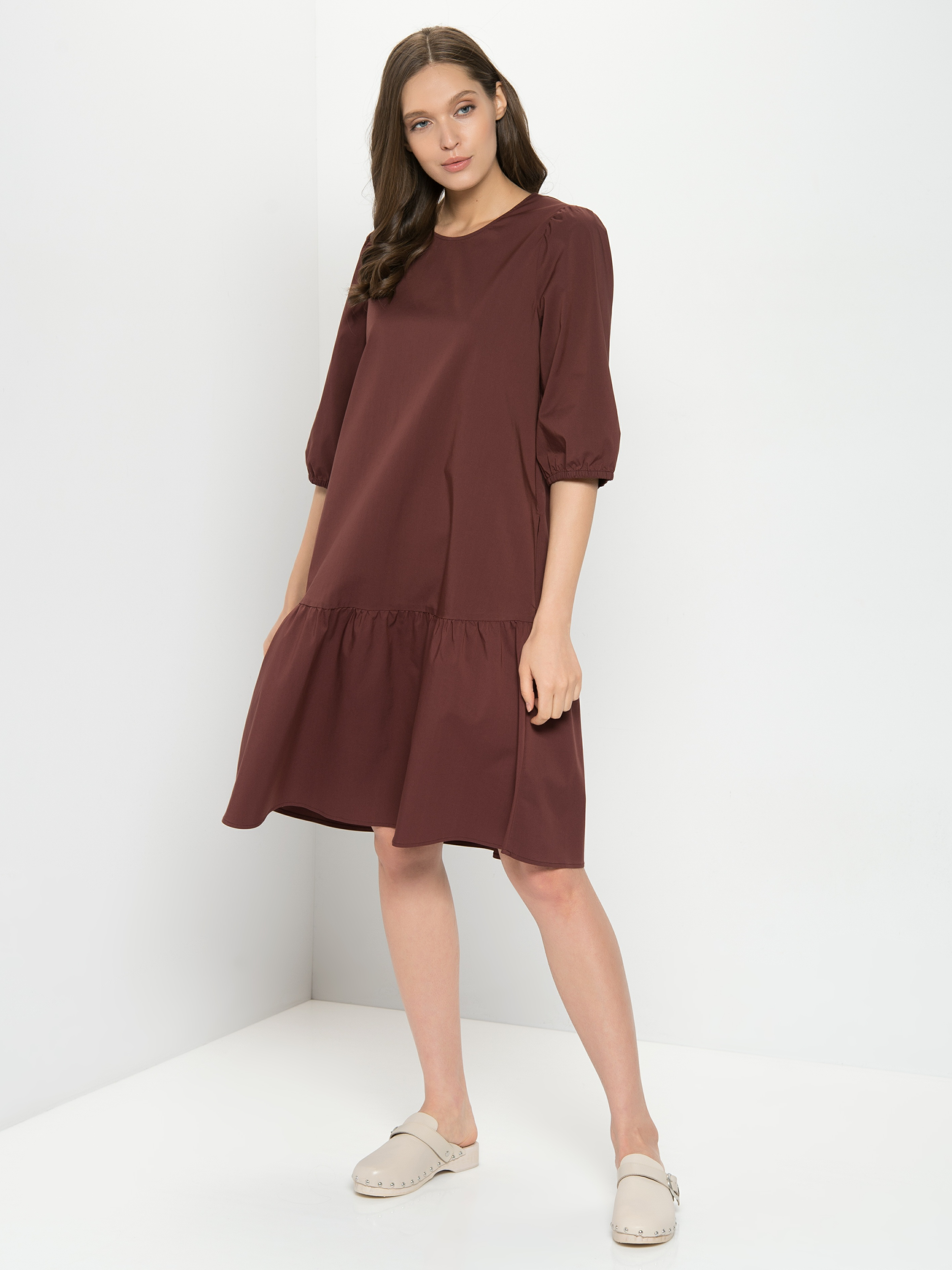 

Платье женское Gerry Weber 780038-31251-60693 коричневое 38, 780038-31251-60693
