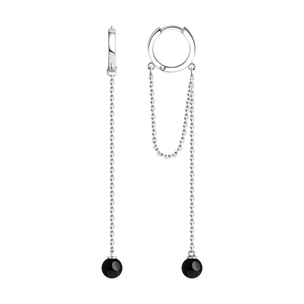 

Серьги из серебра с керамикой ЯХОНТ Ювелирный 2700732, 2700732