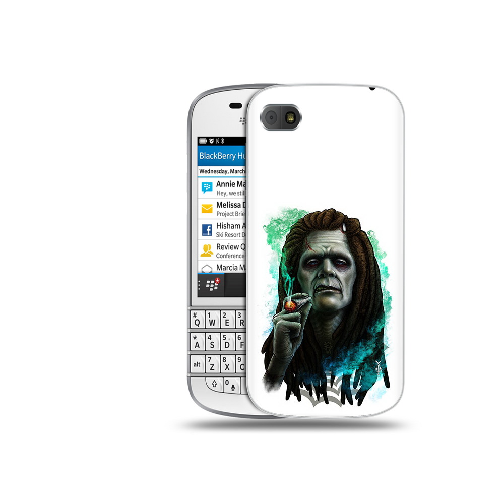 

Чехол MyPads Tocco для BlackBerry Q10 зеленый мужчина с сигаретой, Прозрачный, Tocco