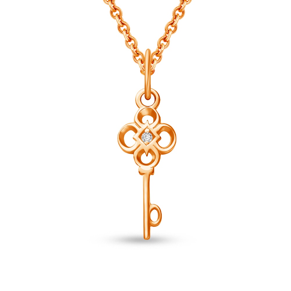 

Подвеска из красного золота 585Gold 303003142, фианит, 303003142