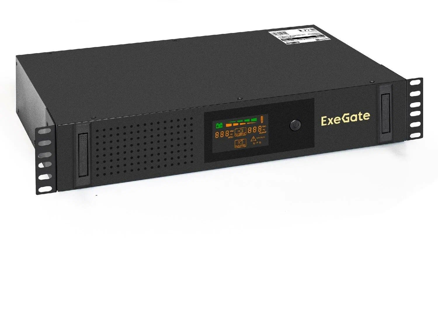 Exegate EX293851RUS ИБП ExeGate ServerRM UNL-2000.LCD.AVR.2SH.3C13.USB.2U