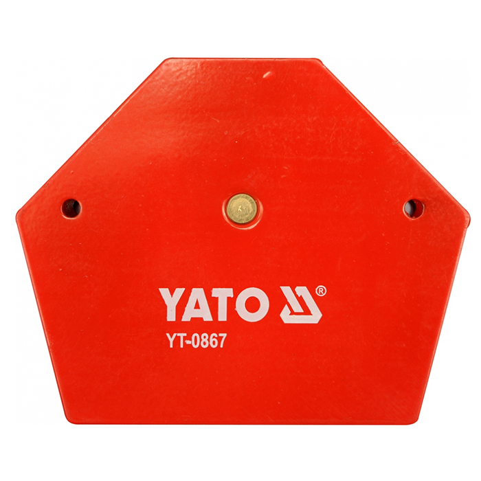 Магнитная струбцина сварочная 111x136x24 мм YATO YT-0867 yato yt 0867 струбцина магнитная для сварки 34 кг 30 45 60 75 90 135 градусов 122х