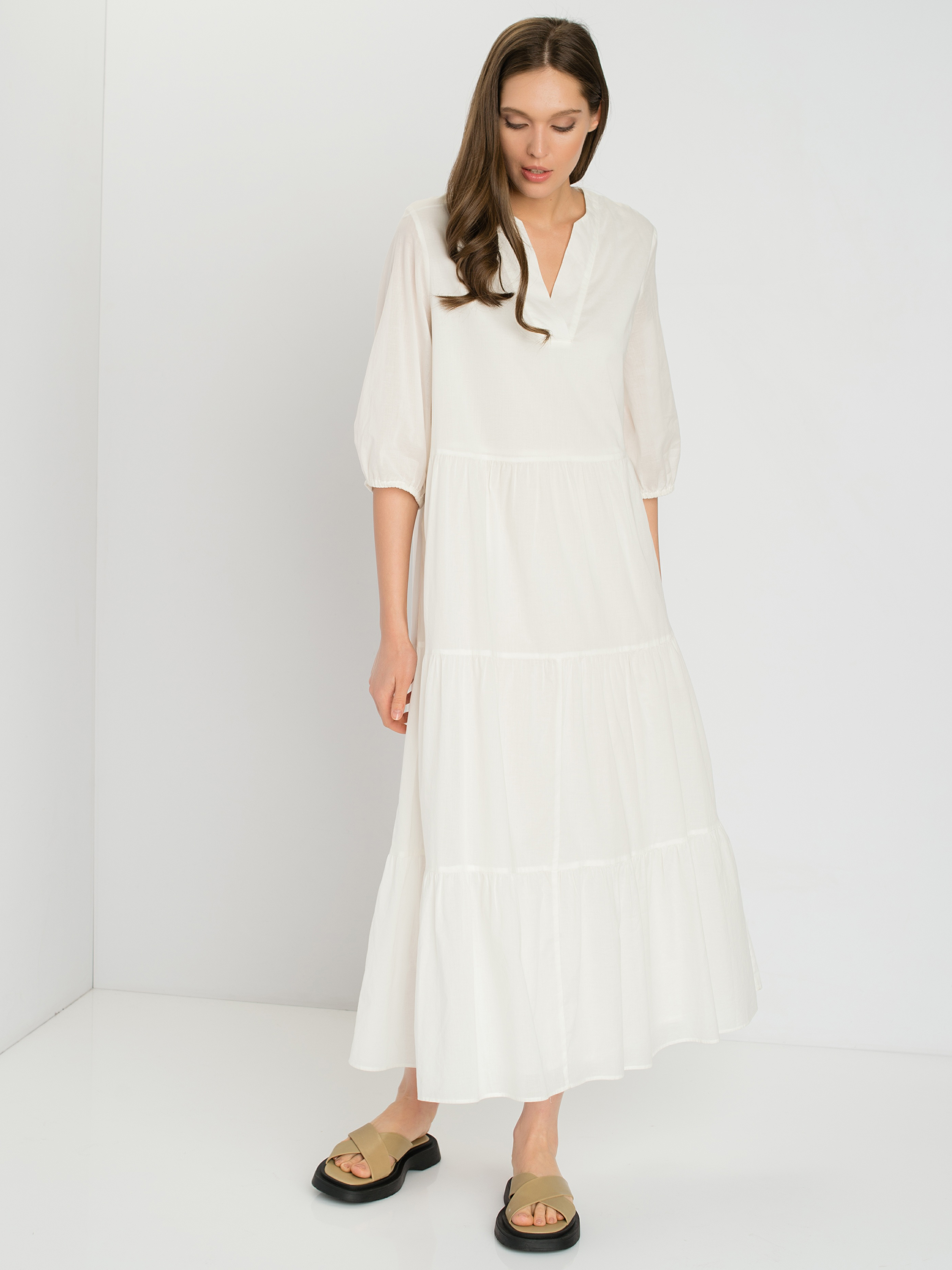 

Платье женское Gerry Weber 780032-31410-99700 белое 40, 780032-31410-99700