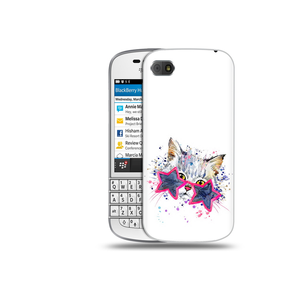 

Чехол MyPads Tocco для BlackBerry Q10 звездные очки, Прозрачный, Tocco