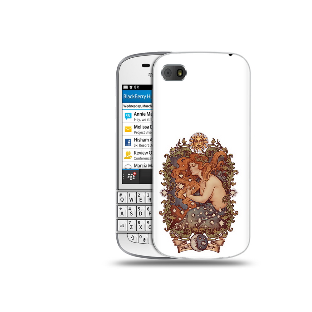 

Чехол MyPads Tocco для BlackBerry Q10 звездная девушка абстракция, Прозрачный, Tocco